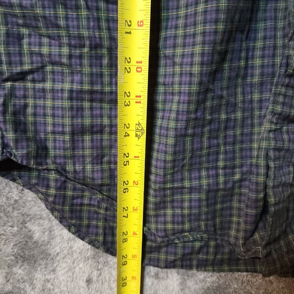 Polo Ralph Lauren Button Down Shirt Mens M Plaid Pony Long Sleeve Checkered EUC - Picture 9 of 9